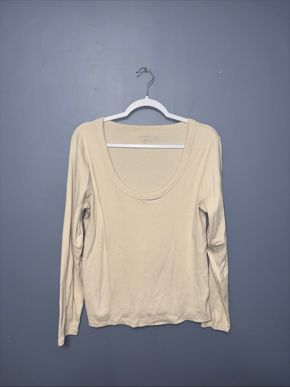 Old Navy • Cream Ribbed Longsleeve